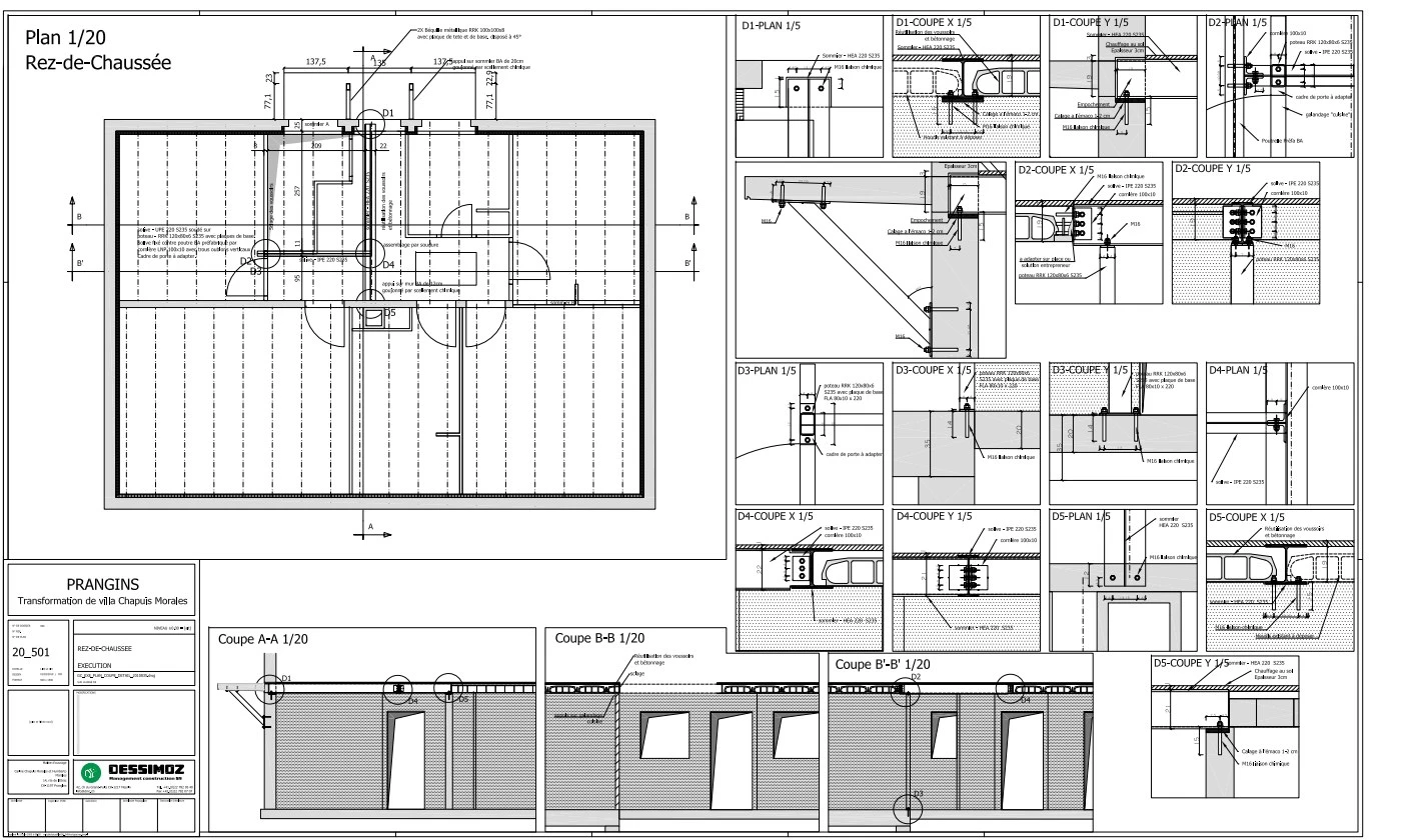 Prangins - transformation de villa