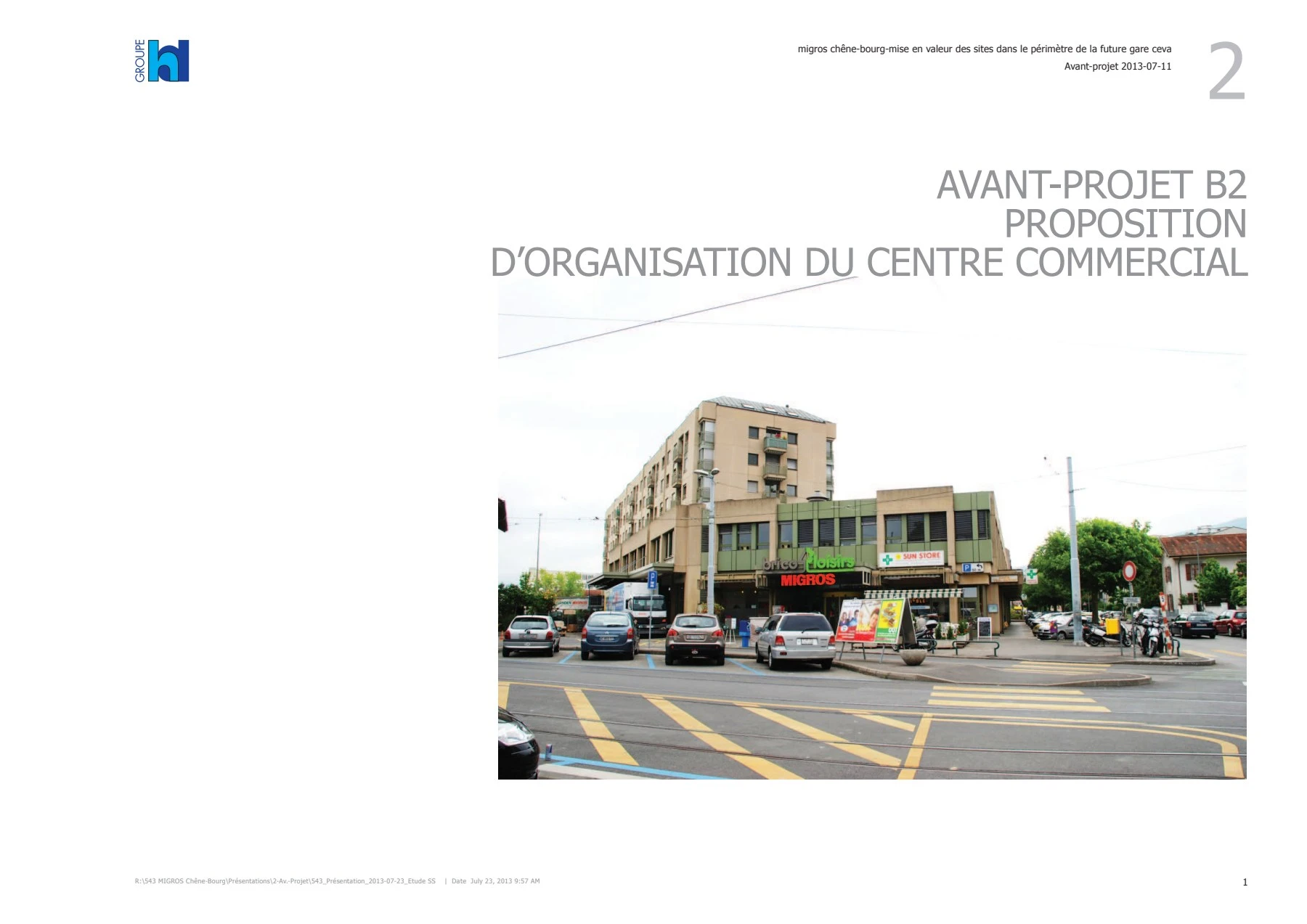 Chêne-Bourg — galerie commerciale