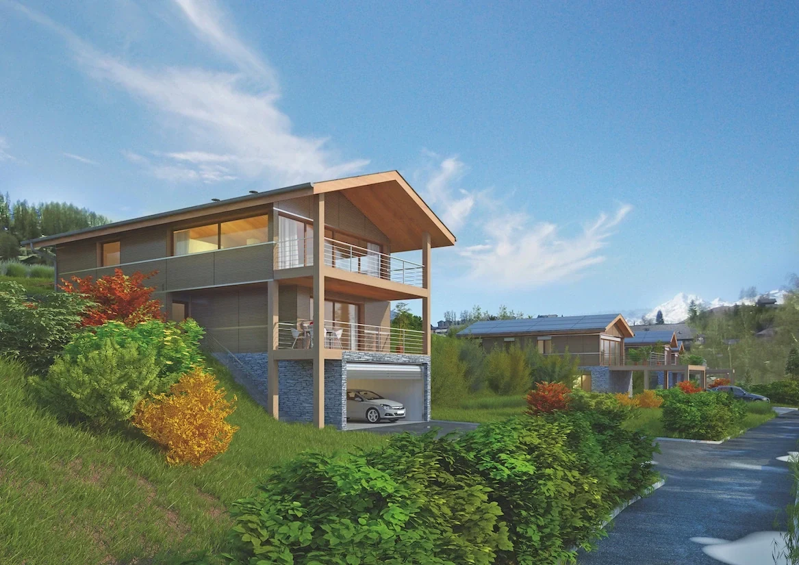 Cinq chalets à Nax